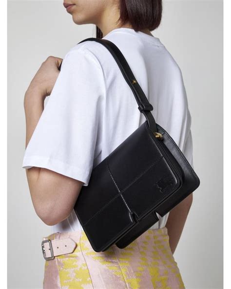 burberry black shoulder strap|Burberry snip bag black.